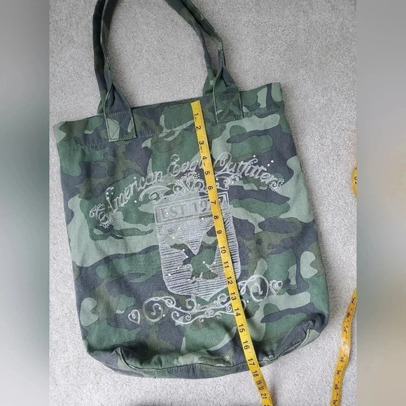 American eagle outfitters camo canvas tote bag - Picture 9 of 10